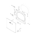 Whirlpool WED8500DR3 door parts diagram