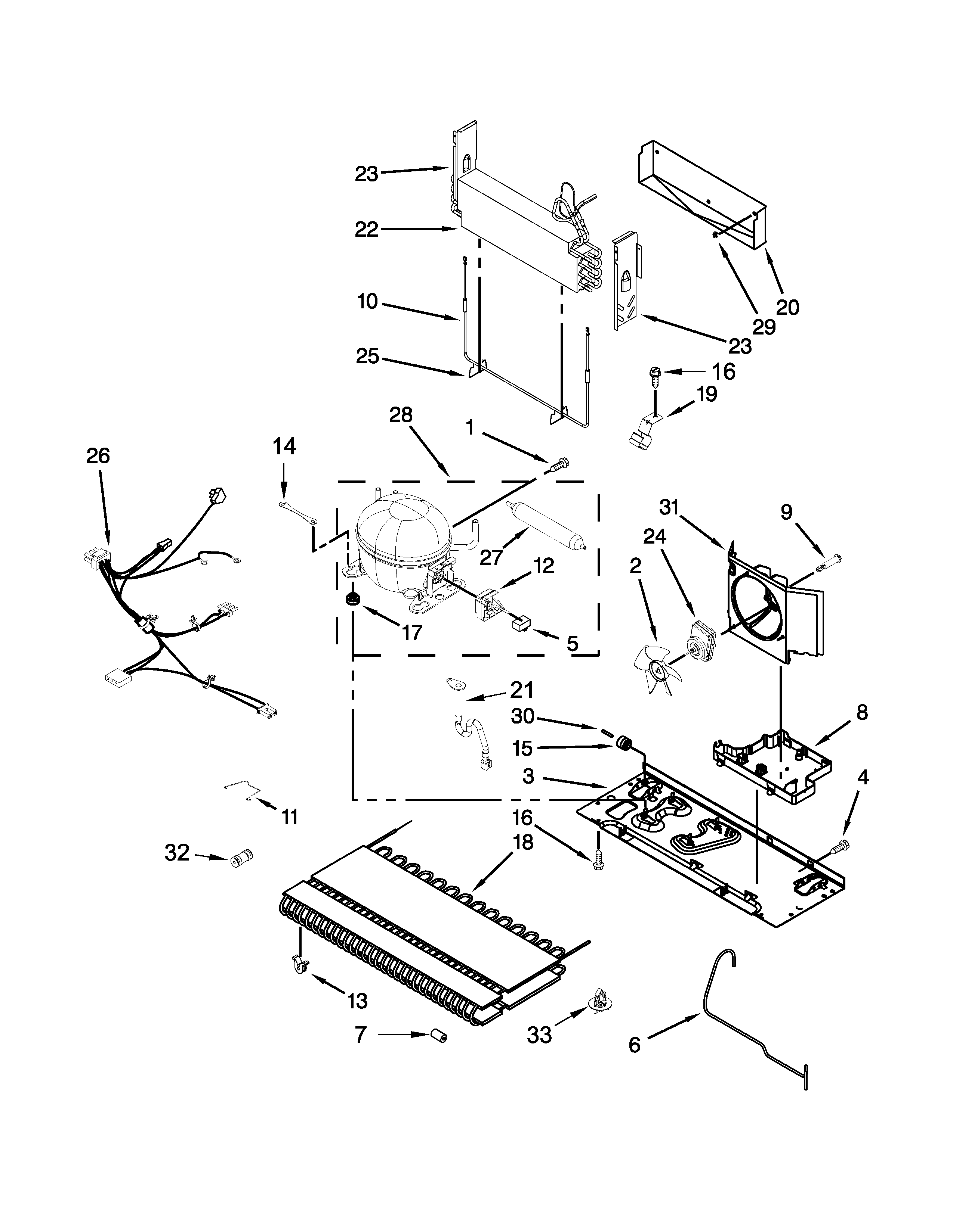 Maytag MFI2570FEZ00 unit parts diagram