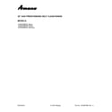Amana AGR5630BDS2 cover sheet diagram