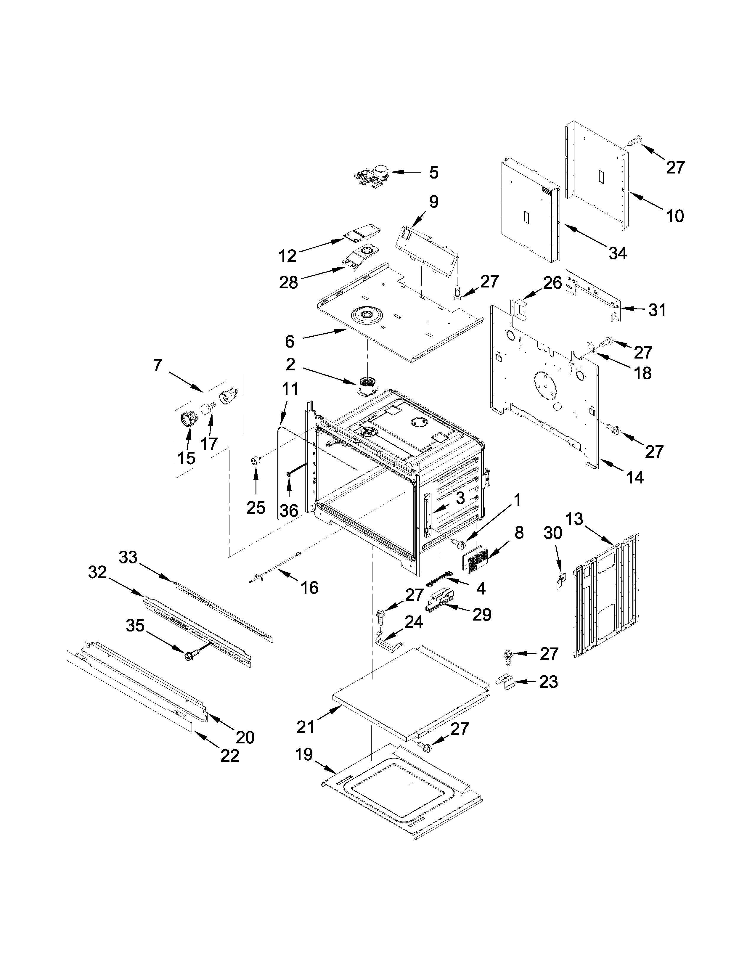 Ikea IBD350DS02 oven parts diagram