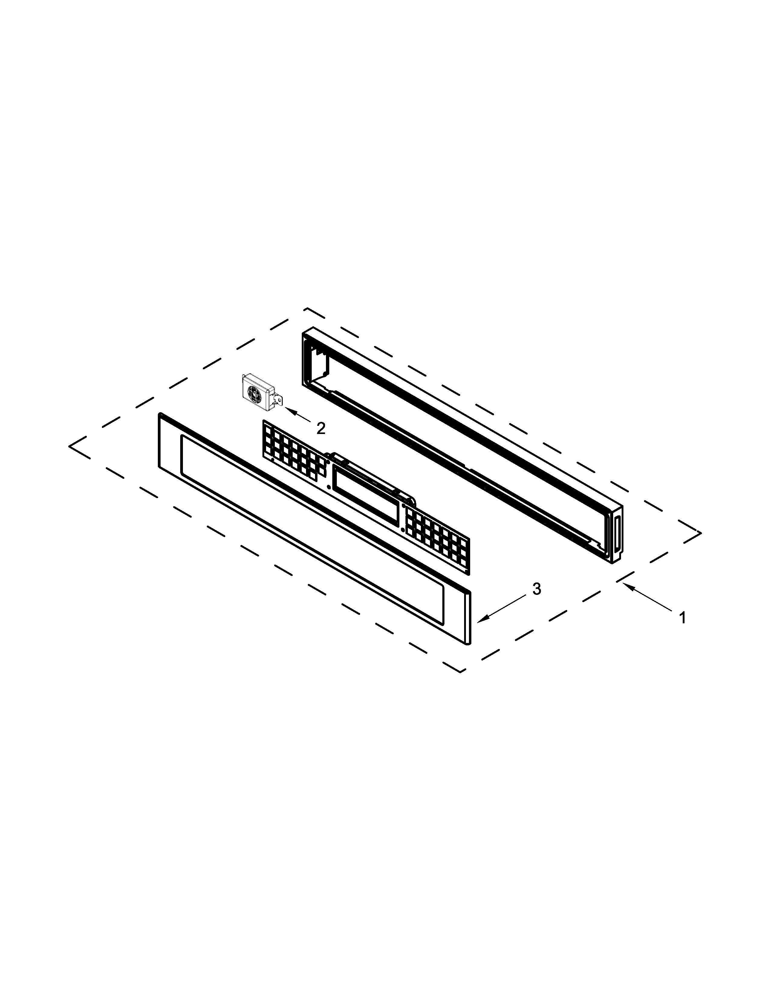 Jenn-Air JMC2430DS01 control panel parts diagram