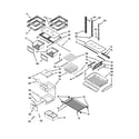 Jenn-Air JFC2290VTB5 shelf parts diagram