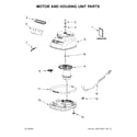 KitchenAid KFP1133ER0 motor and housing unit parts diagram