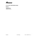 Amana AER6603SFS0 cover sheet diagram