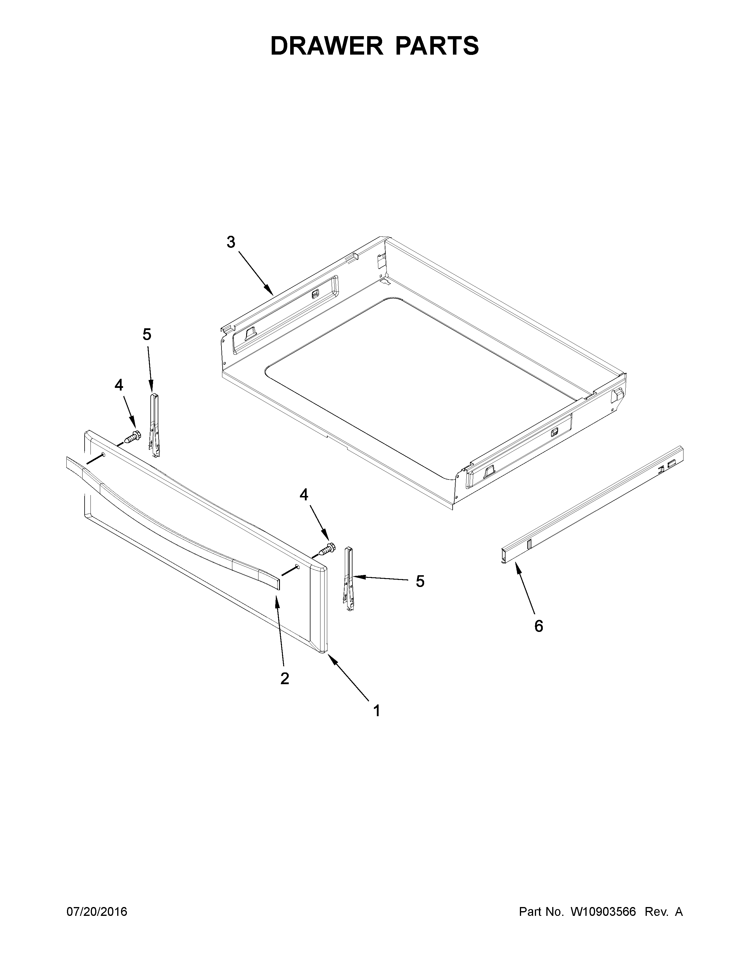 Whirlpool YWFE770H0FZ0 drawer parts diagram