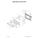 KitchenAid KOCE507EBS02 microwave door parts diagram