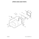 Maytag MEW9630FZ01 upper oven door parts diagram