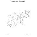 Maytag MEW9630FZ01 lower oven door parts diagram