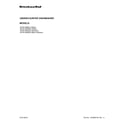 KitchenAid KDTE104EBL2 cover sheet diagram