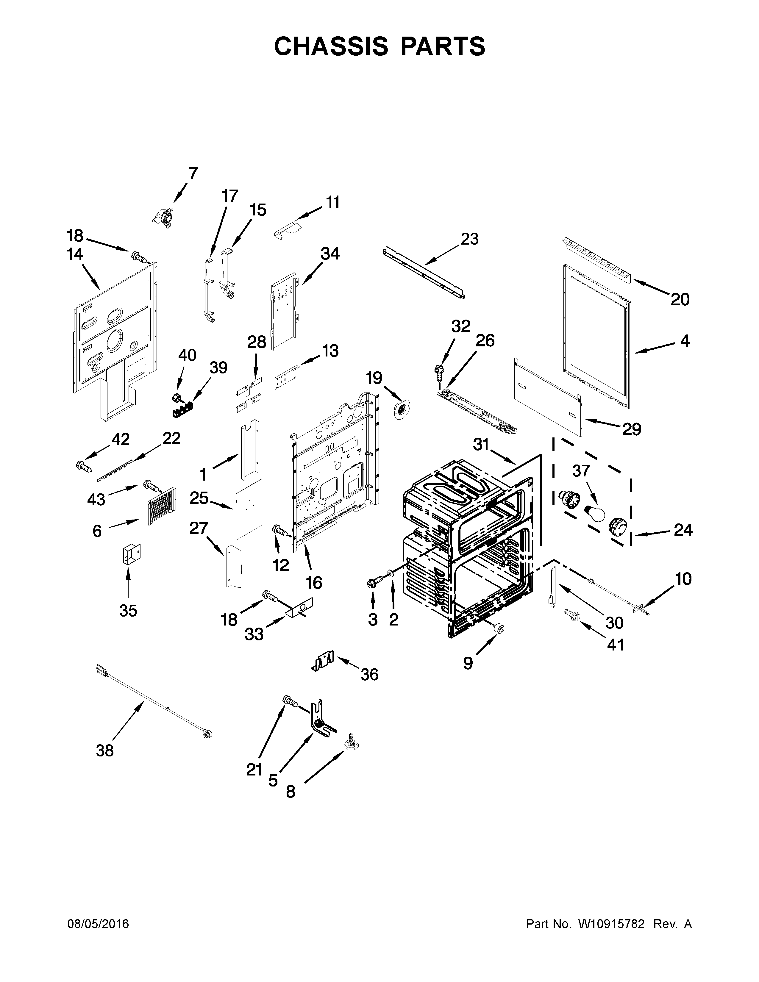 Ikea YIES900DS03 chassis parts diagram
