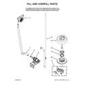 Jenn-Air JDB1255AWW2 fill and overfill parts diagram