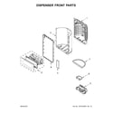 Jenn-Air JFX2897DRP00 dispenser front parts diagram