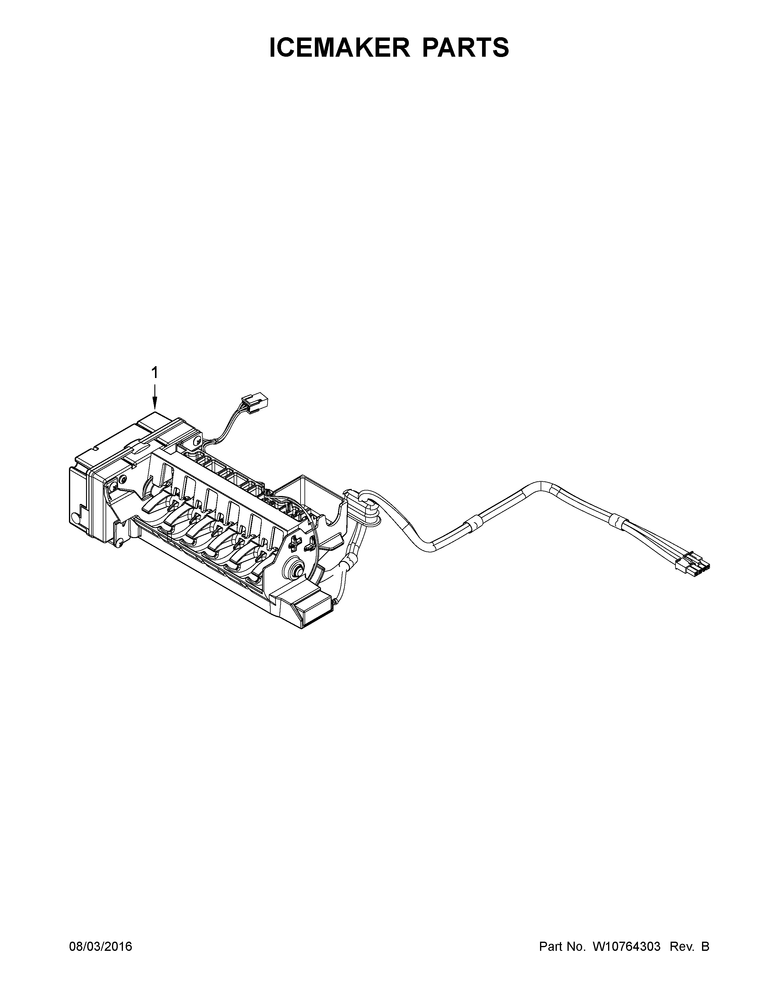 Jenn-Air JFX2897DRP00 icemaker parts diagram