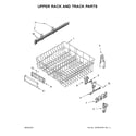Maytag MDB8959SFZ4 upper rack and track parts diagram