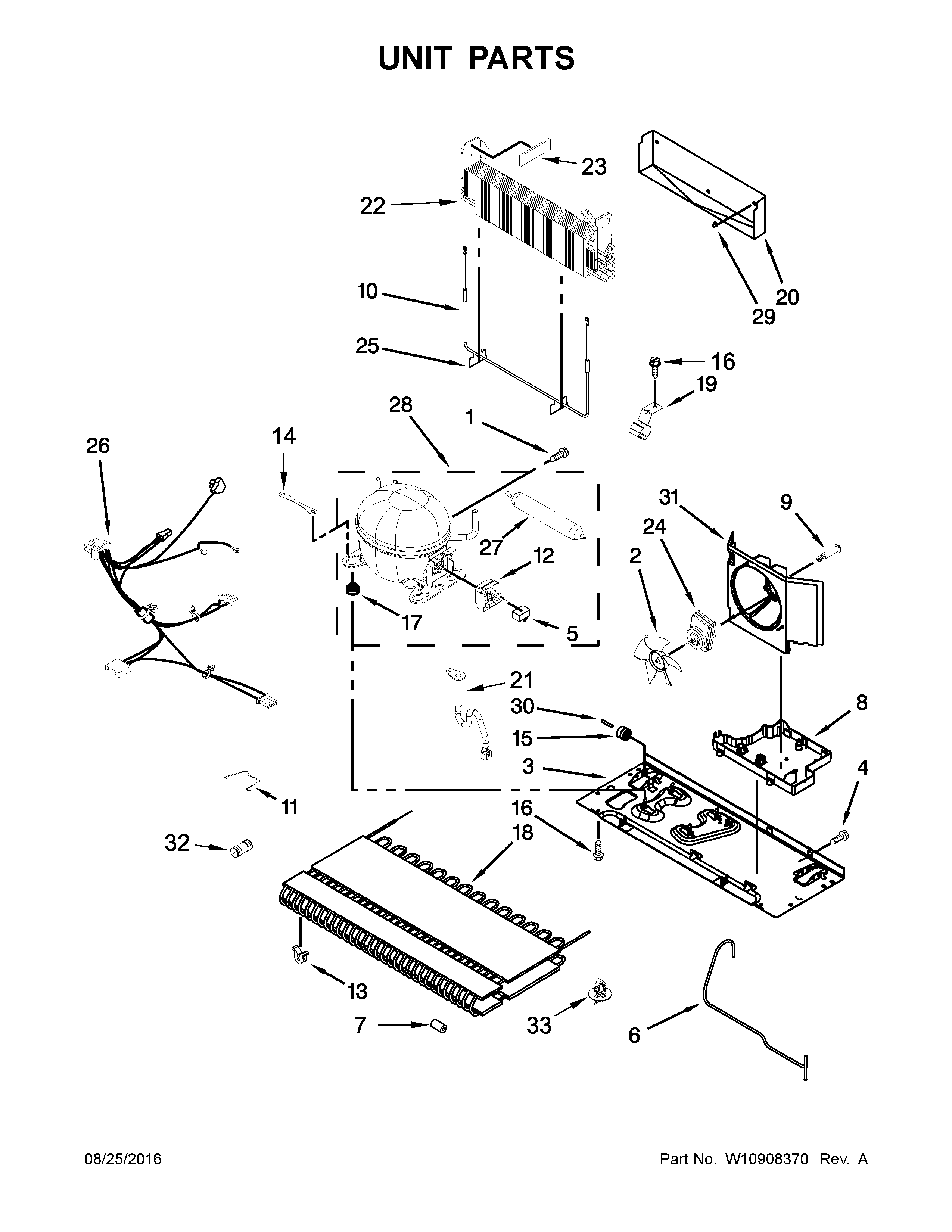 Maytag MFI2570FEH01 unit parts diagram