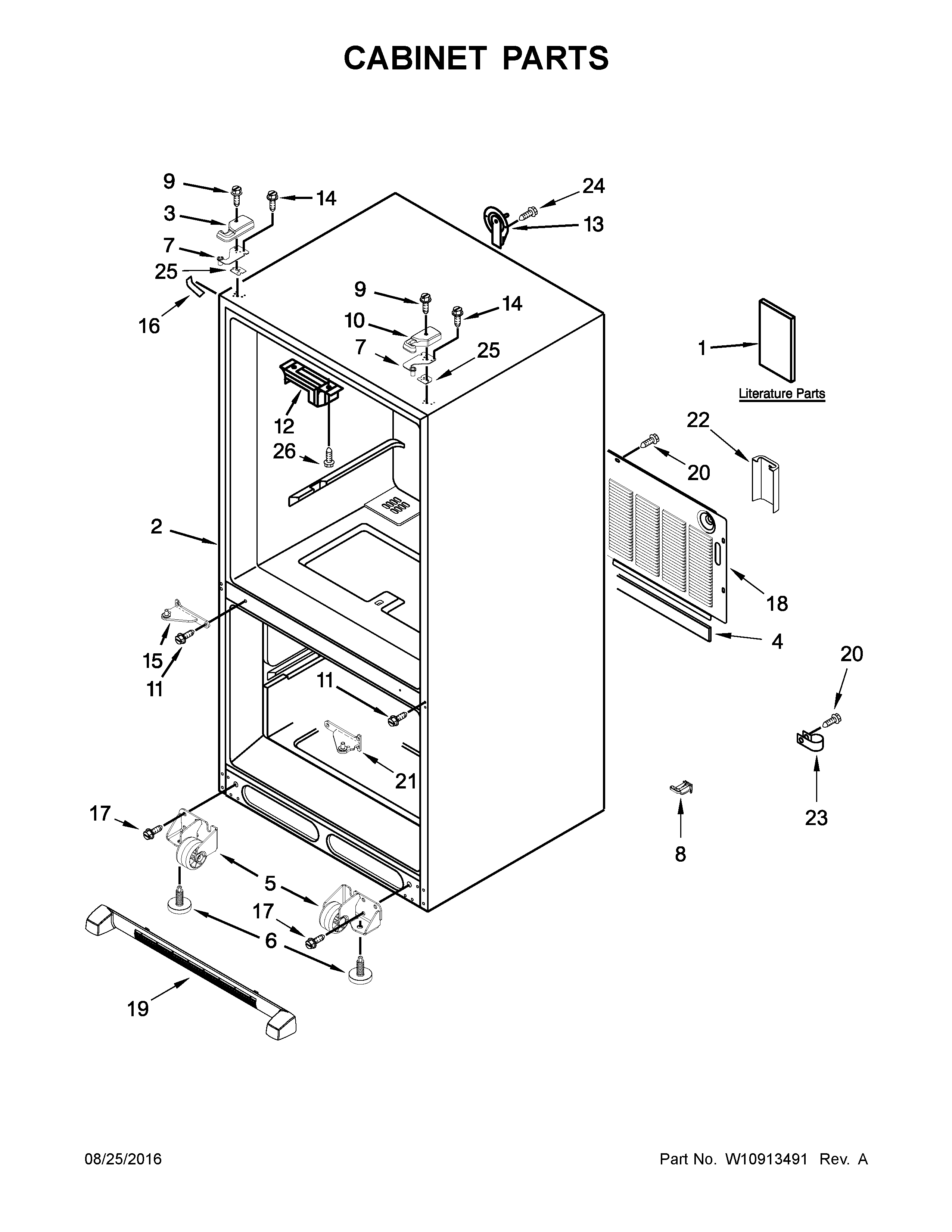 Maytag MFF2258FEZ00 cabinet parts diagram