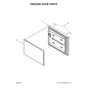 Whirlpool WRF560SEYB00 freezer door parts diagram