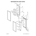 Whirlpool WRF560SEYB00 refrigerator door parts diagram
