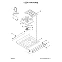 Whirlpool WFG540H0EB1 cooktop parts diagram