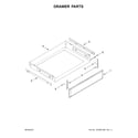 Whirlpool WFG540H0EB1 drawer and diagram