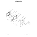 Maytag MGR8700DB3 door parts diagram