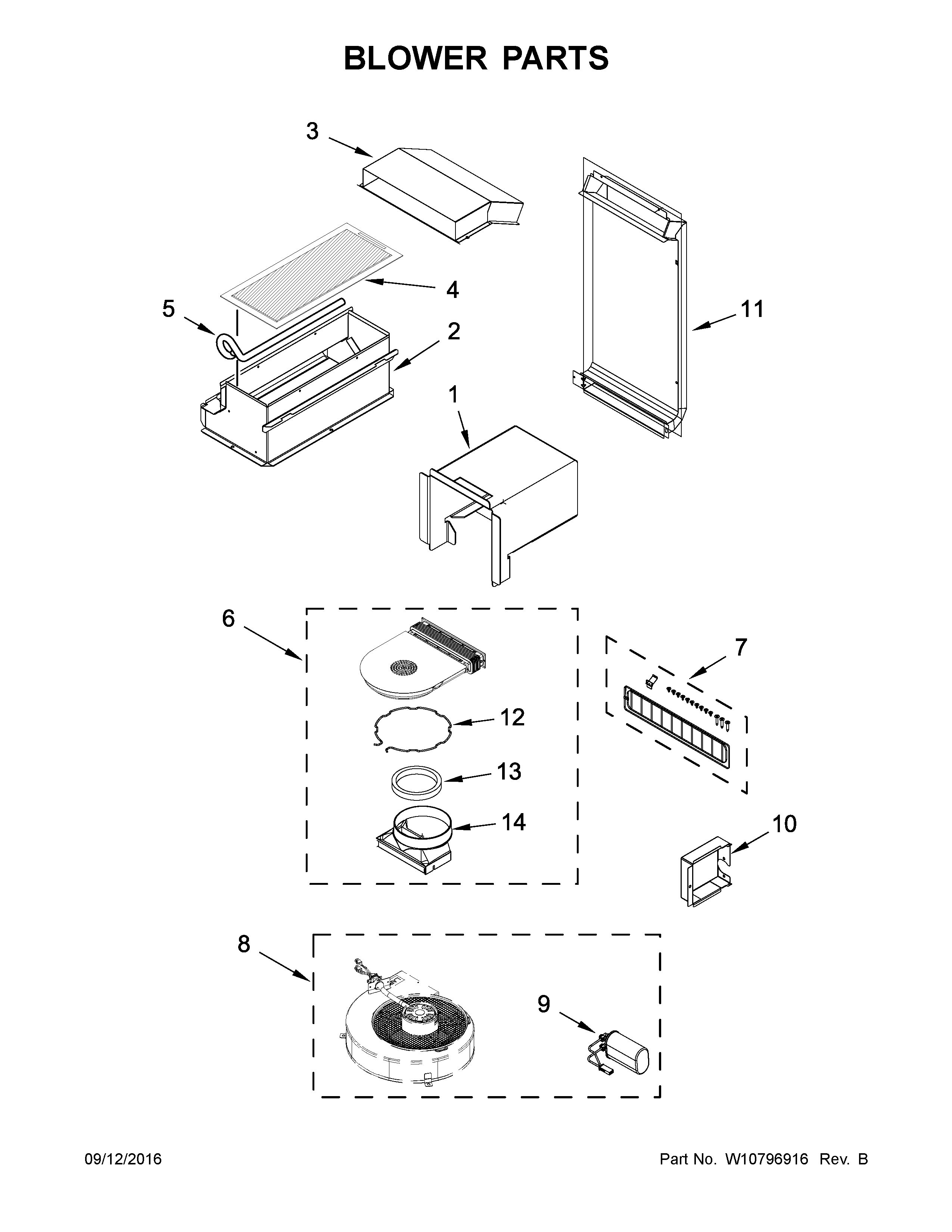 KitchenAid KSEG950ESS0 blower parts diagram