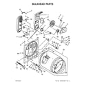 Whirlpool 7MWGD7000EW1 bulkhead parts diagram