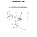 Whirlpool 7MWGD7000EW1 burner assembly parts diagram