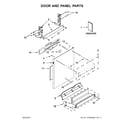 KitchenAid KDTM354EBS1 door and panel parts diagram