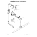 KitchenAid KDTM354EBS1 upper wash and rinse parts diagram