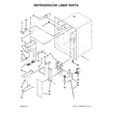 Maytag MFI2269FRW00 refrigerator liner parts diagram
