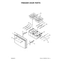 Maytag MFI2269FRW00 freezer door parts diagram