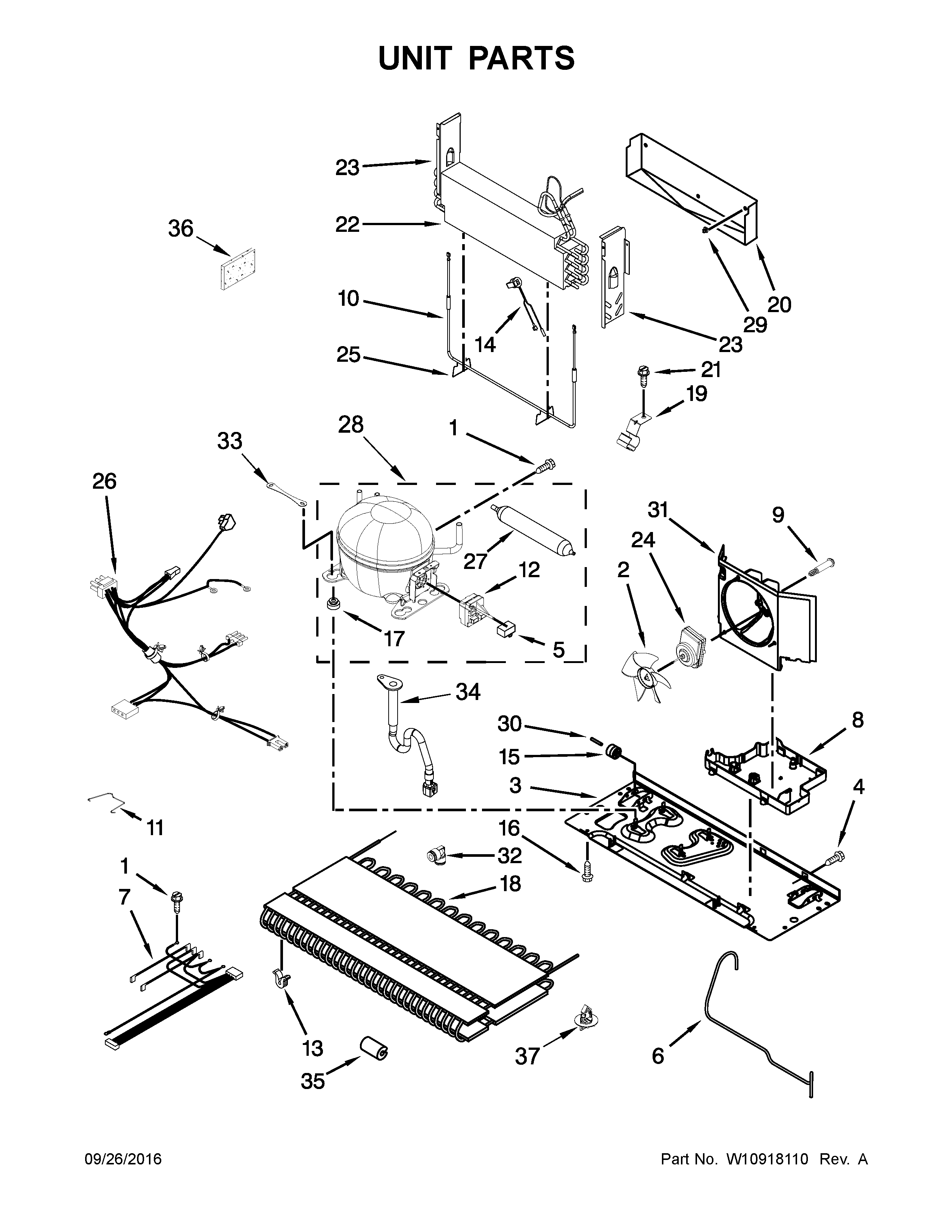 Maytag MFI2269FRB00 unit parts diagram
