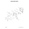 Maytag MEW9530FB00 oven door parts diagram