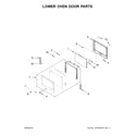 Maytag MEW9627FB00 lower oven door parts diagram