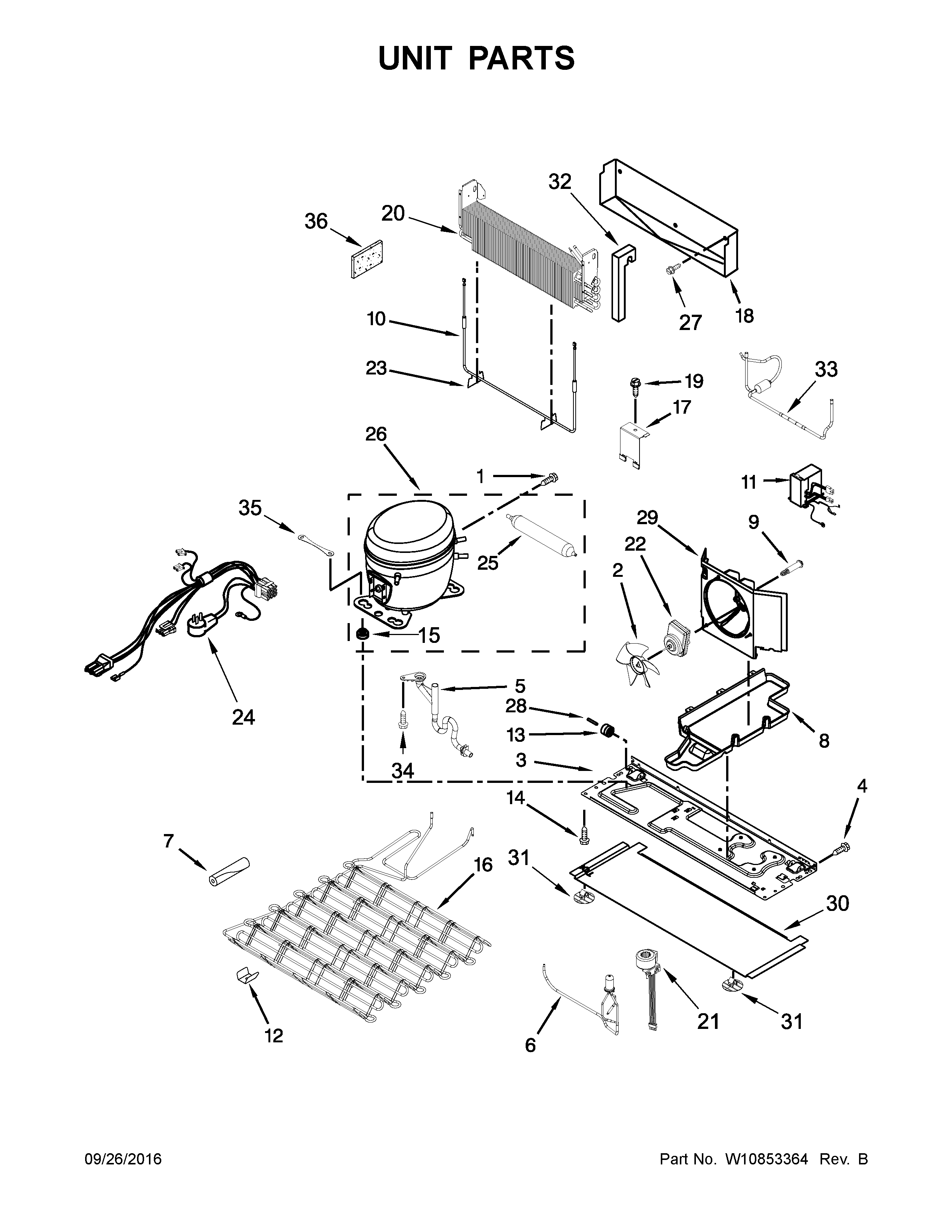 KitchenAid KRMF606ESS01 unit parts diagram
