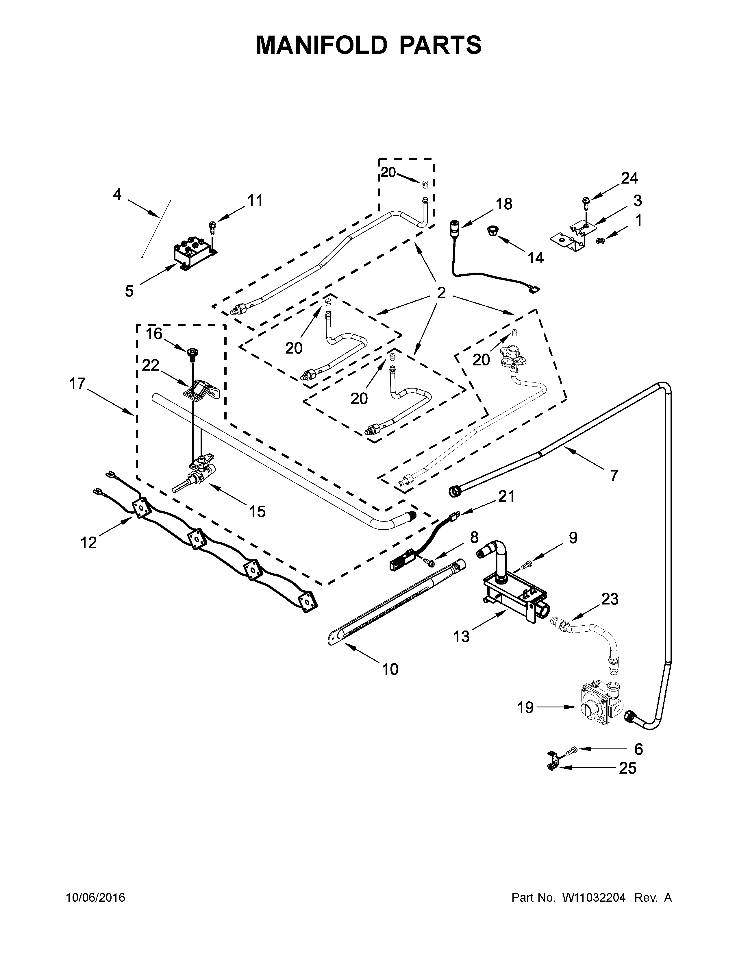 Amana AGR5330BAB1 manifold parts diagram
