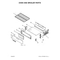 Amana AGR4230BAB1 oven and broiler parts diagram