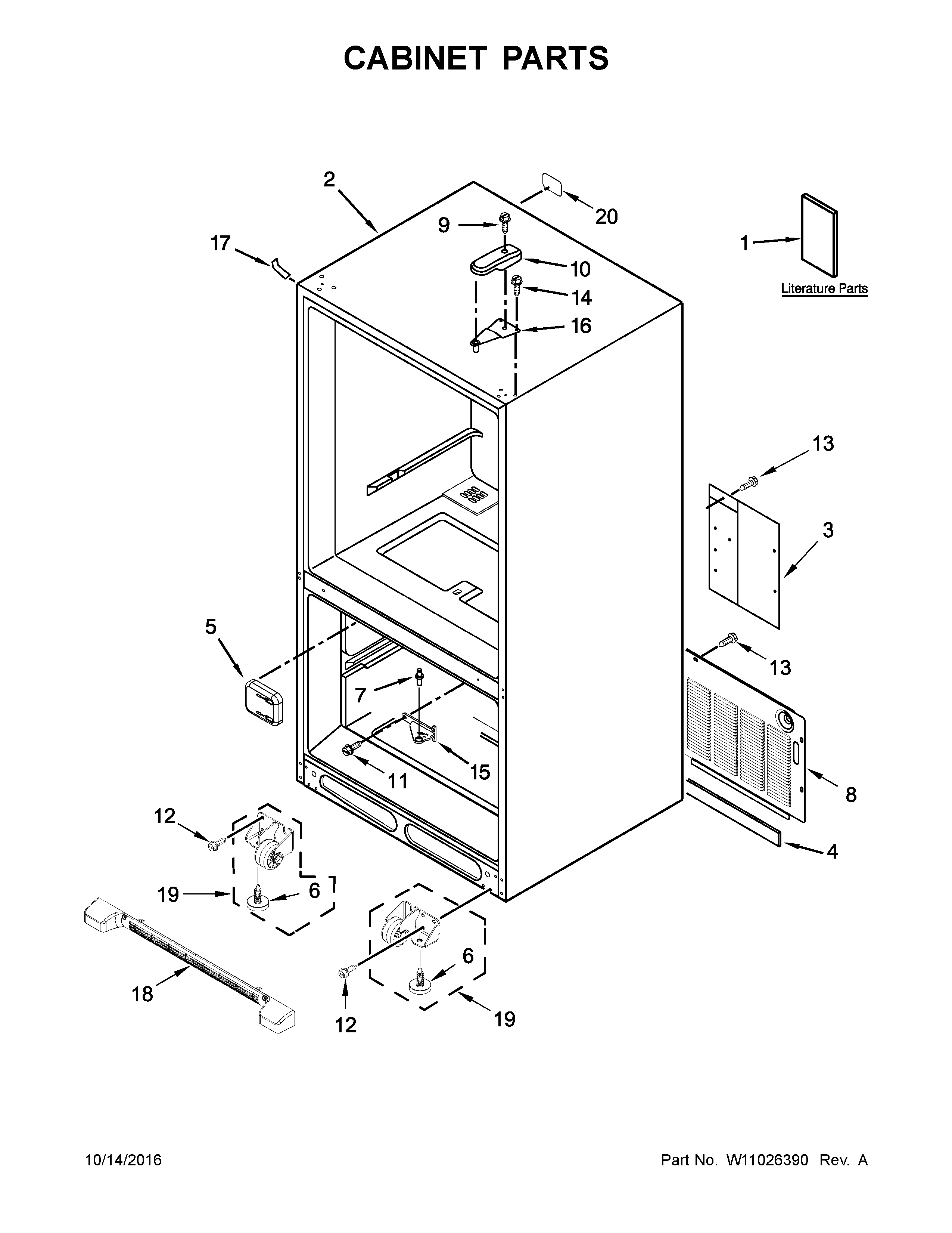 Maytag MBR1957FEZ01 cabinet parts diagram