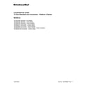 KitchenAid KCO222QG0 cover sheet diagram