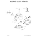 KitchenAid 5KFP0933AER0 motor and housing unit parts diagram