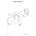 Whirlpool WOC95EC0AB04 oven door parts diagram