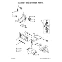 Whirlpool WOC95EC0AB04 cabinet and stirrer parts diagram