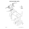 KitchenAid KDTE104EBL3 door and panel parts diagram