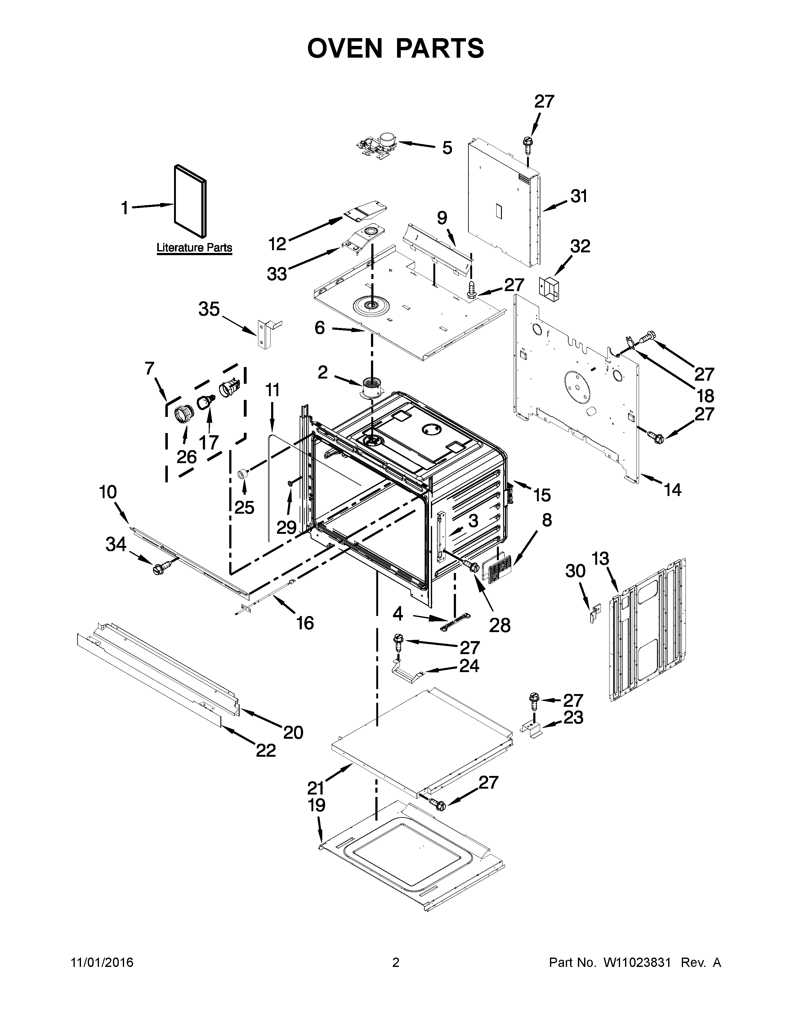 Amana AWO6313SFS01 oven parts diagram