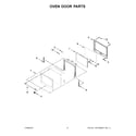 Maytag MEW9530FB01 oven door parts diagram