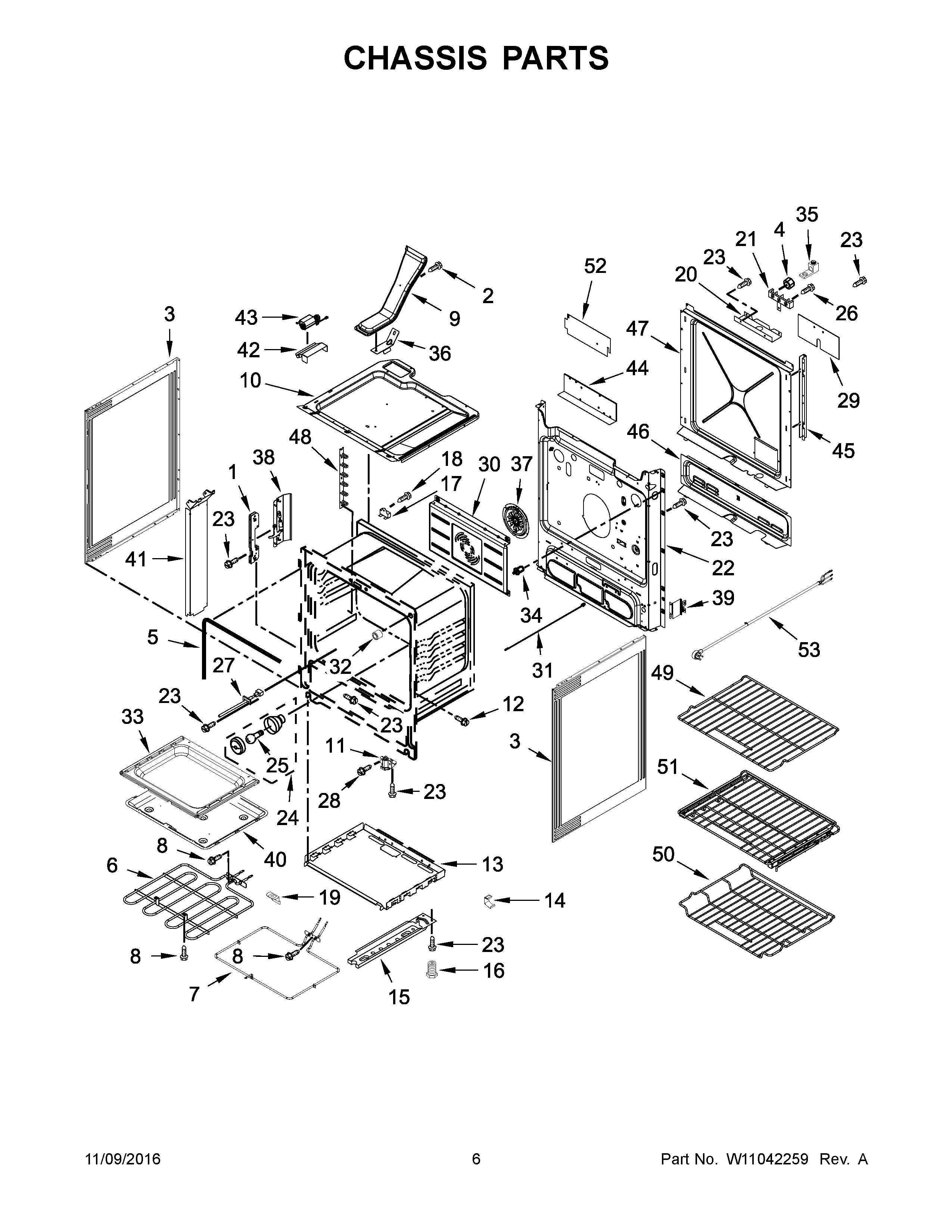 Jenn-Air JIS1450DP1 chassis parts diagram