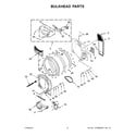 Whirlpool WED9290FW0 bulkhead parts diagram