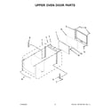 Whirlpool WOD93EC0AH05 upper oven door parts diagram