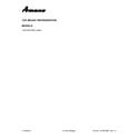 Amana ART318FFDW01 cover sheet diagram
